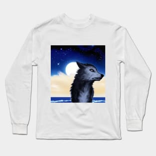 Wolf moon Long Sleeve T-Shirt